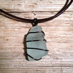 Green Seaglass Earrings