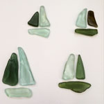 Green Seaglass Earrings