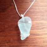 Green Seaglass Earrings