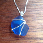 Green Seaglass Earrings