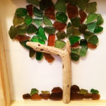 Green Seaglass Earrings