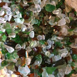 Green Seaglass Earrings